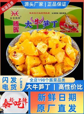 新货腾晖大牛笋丁整箱9斤商用酱菜下饭菜咸菜香辣竹笋丁包子饺子