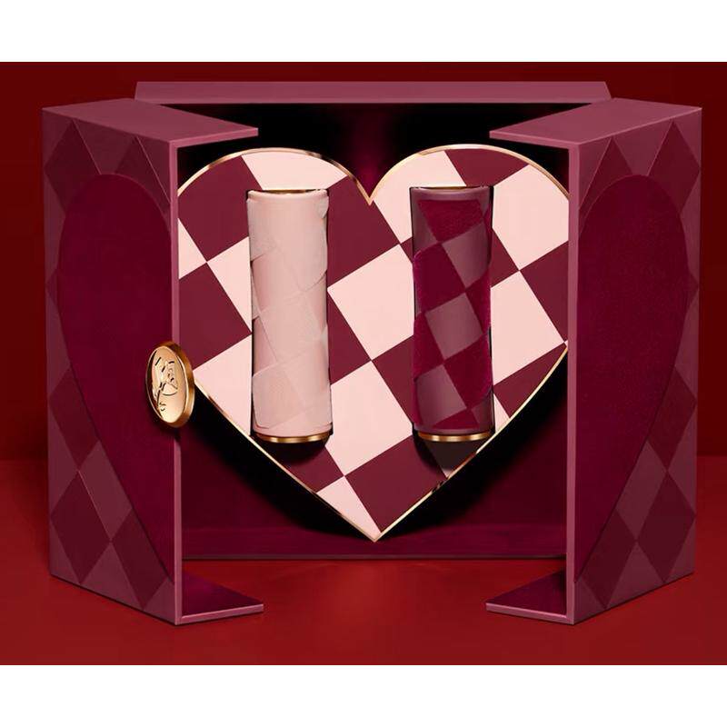 情人节限定礼盒装口红老婆棋盘格送女朋友196/218女显白新款