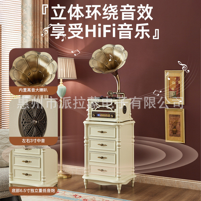 热销派拉蒙洛斯臂sp1805t欧式涡轮唱贝拉台式留声机