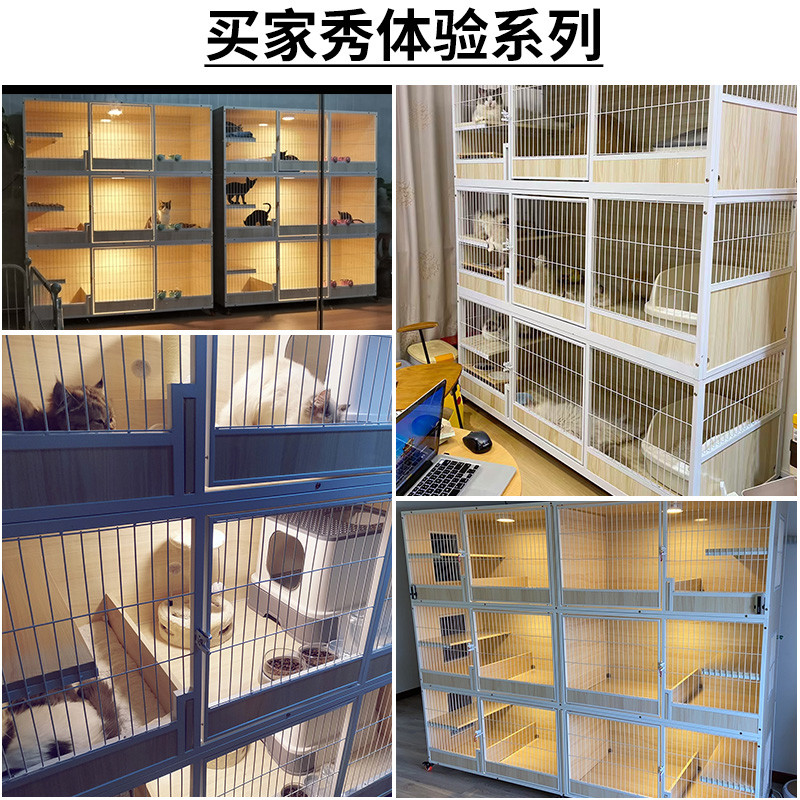 猫别墅实木猫房子猫柜猫笼子豪华两层三层组合猫咪窝家用繁育产房