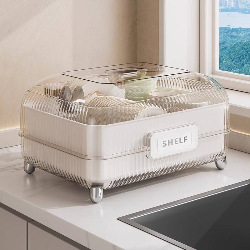碗碟收纳架厨房碗筷沥水架带轮餐具收纳盒桌面免安装带盖碗柜,畜牧/养殖物资,特种养殖设备,淘宝优惠券,粉丝福利购,淘宝优惠卷