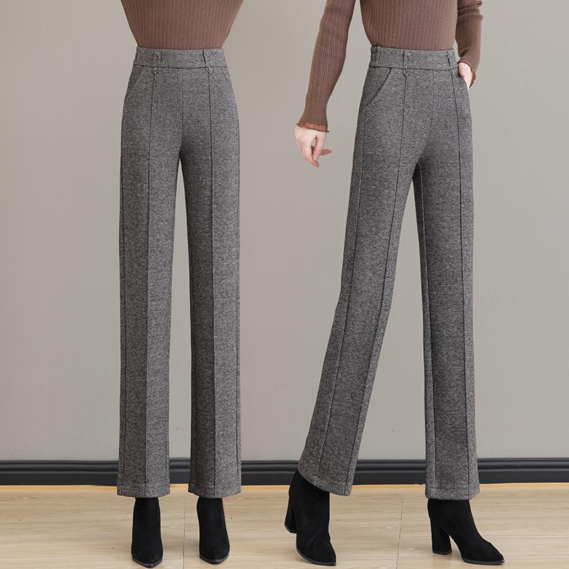 秋冬新款女妈妈宽松显瘦窄版裤