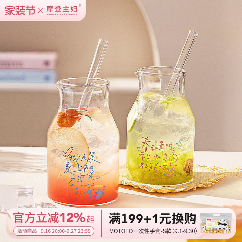 摩登主妇高硼硅玻璃杯家用喝水杯图片