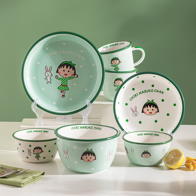 摩登主妇港风小丸子陶瓷餐具