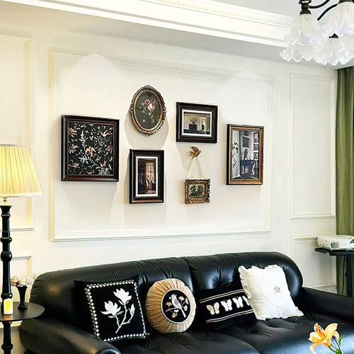 盛迪法式客厅挂画静物空间