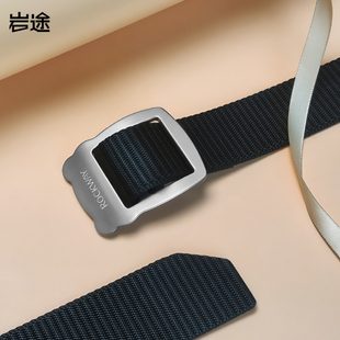Rockway/岩途纯钛合金腰带男士2025新款编织皮带户外女士腰间配饰