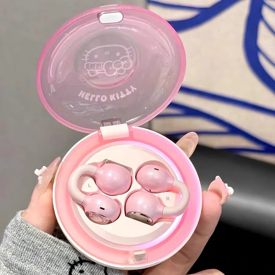 三丽鸥无线蓝牙耳机耳夹式不入耳挂式2025年新款高颜值可爱女礼物