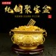 铜聚宝盆摆件铜黄铜铜器铜钱碎石元 宝配件家居店铺开业装 饰客厅