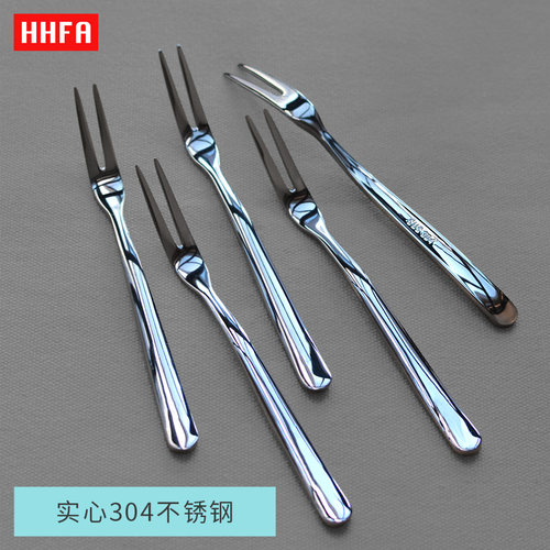 hhfa实心304不锈钢支装小叉子