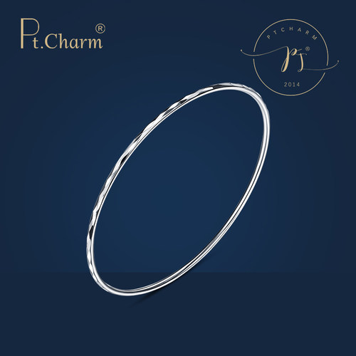 ptcharm手镯铂金女士白金正品