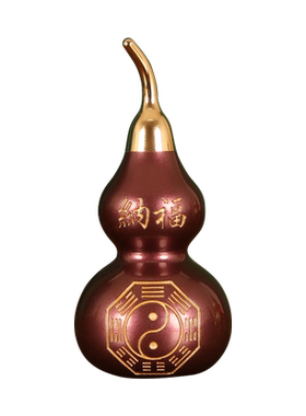 和堂悦舍彩铜葫芦新中式摆件