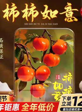 柿柿如意摆件摆台装饰画轻奢高端