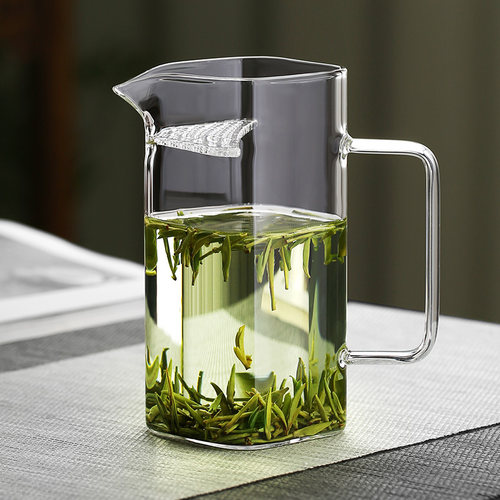 启润四方月牙杯过滤一体茶水分离