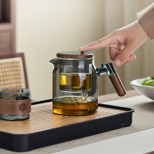 玻璃飘逸杯泡茶壶茶水分离懒人神器一键过滤茶杯家用高档2025新款