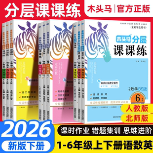 2026春木头马分层课课练人教版北师大三四五六年级一二年级下册上语文数学英语科学小学教材同步专项习册题时作业本一课训练试卷下
