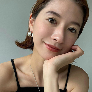 925純銀螺旋無痛耳夾女無耳洞高端幾何日本松本惠奈風(fēng)高級感J302