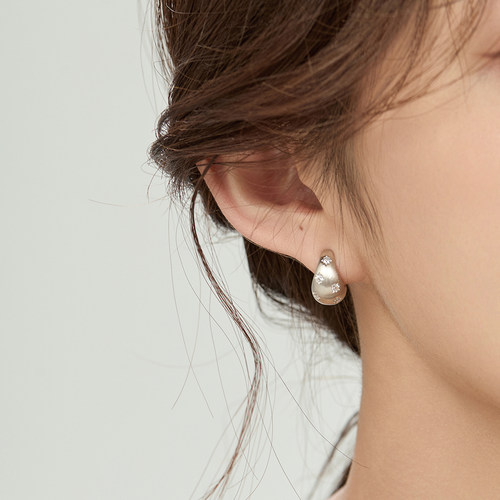 925银螺旋无痛精品耳夹