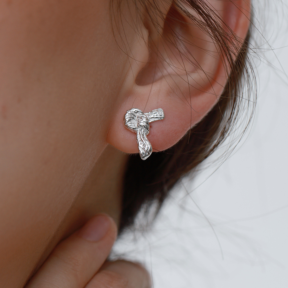 阳光的味道无痛耳夹纯银