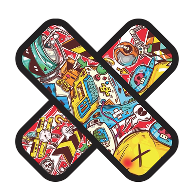 汽车创意贴纸彩色创可贴车贴