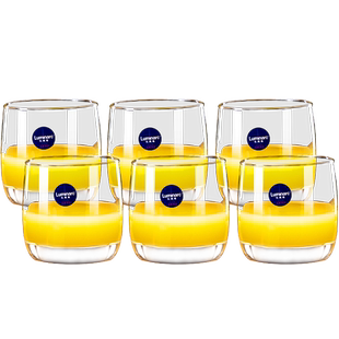 乐美雅玻璃杯家用牛奶杯早餐杯微波炉加热耐热防爆泡茶杯果汁杯