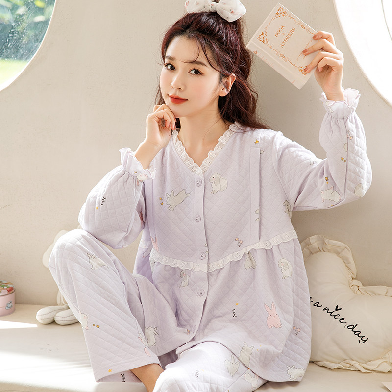 家时光月子服孕妇哺乳睡衣产后空气棉喂奶冬季外穿保暖产妇家居服,孕妇装/孕产妇用品/营养,家居服套装,淘宝优惠券,粉丝福利购,淘宝优惠卷