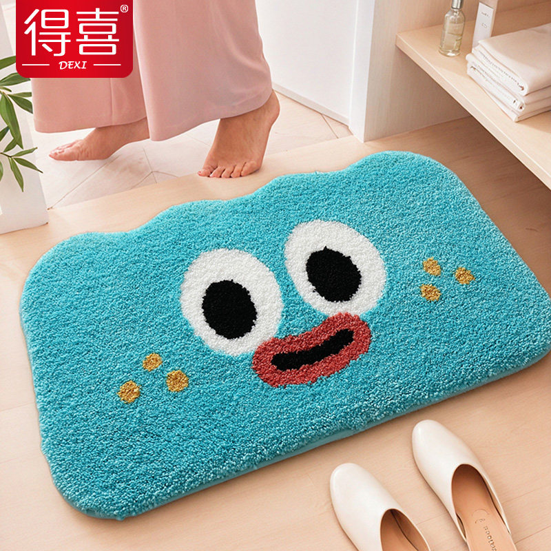 卫生间吸水地垫厕所洗手间门口地毯耐脏家用浴室防滑垫子卡通脚垫,家庭/个人清洁工具,地垫,淘宝优惠券,粉丝福利购,淘宝优惠卷