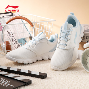 李宁专业跑鞋女鞋2026新款减震中考体育专用鞋透气回弹低帮运动鞋