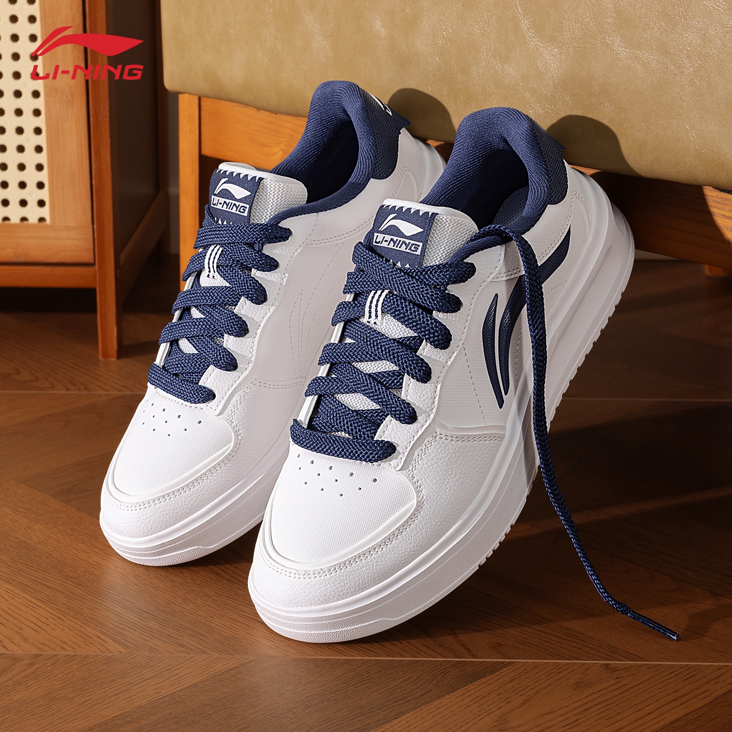 李宁板鞋男鞋元宵2025冬季新款