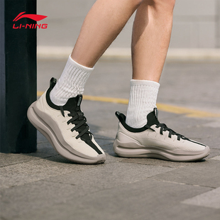 李宁云浪系列男子户外运动鞋时尚轻便透气网面回弹耐磨百搭休闲鞋