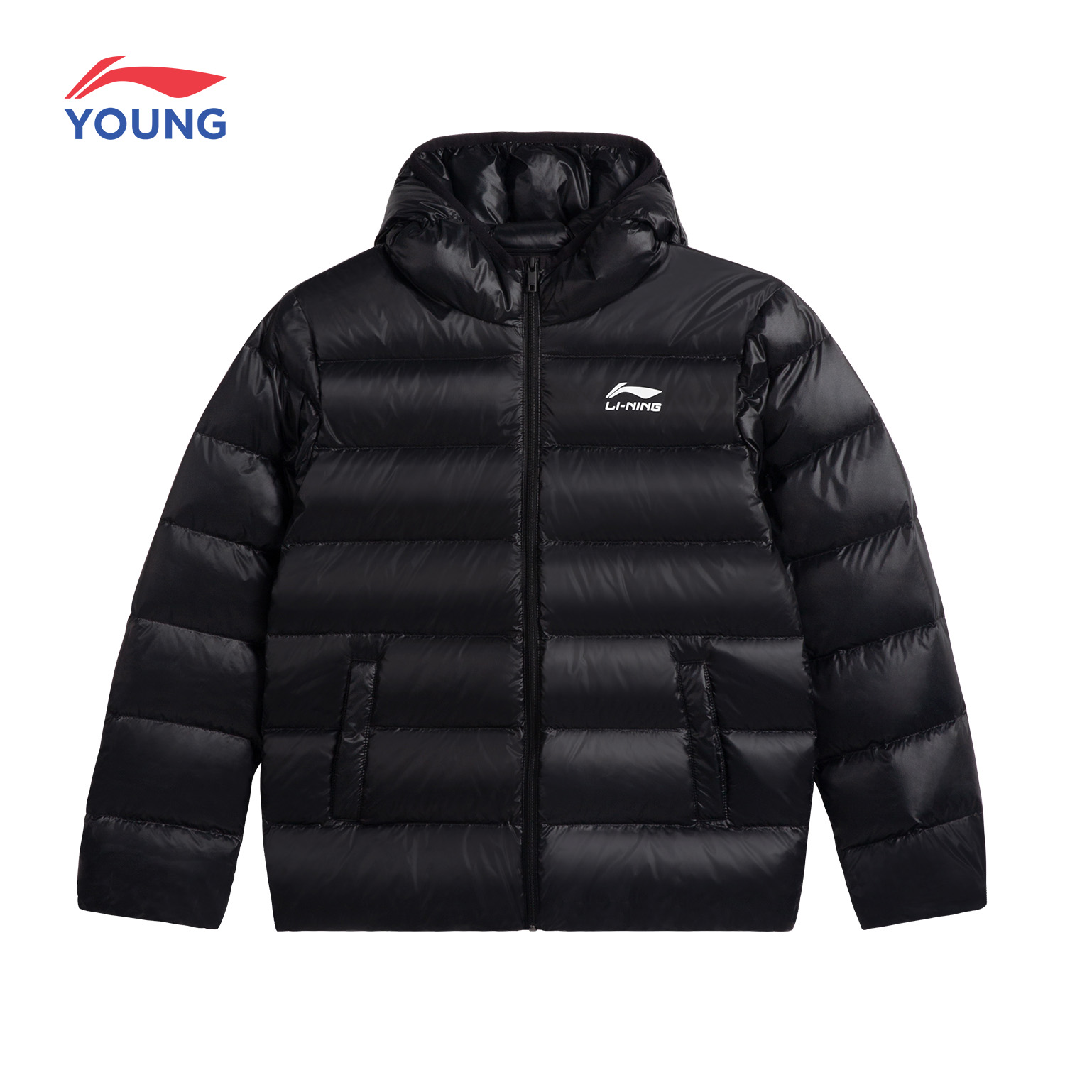 李宁羽绒服男女童简约款保暖上衣