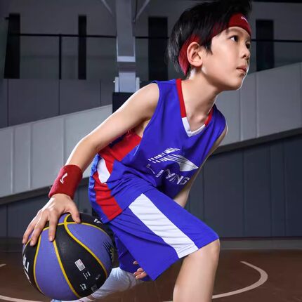 李宁儿童篮球服套装男中大童夏季速干透气背心短裤男童无袖运动服