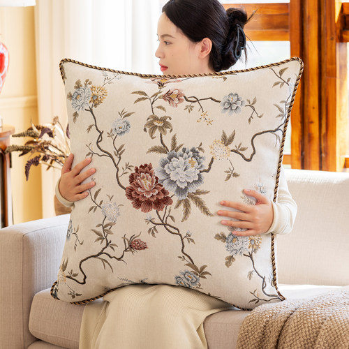 2025新款抱枕沙发客厅轻奢高级感大号靠垫靠枕大靠背垫欧式抱枕套