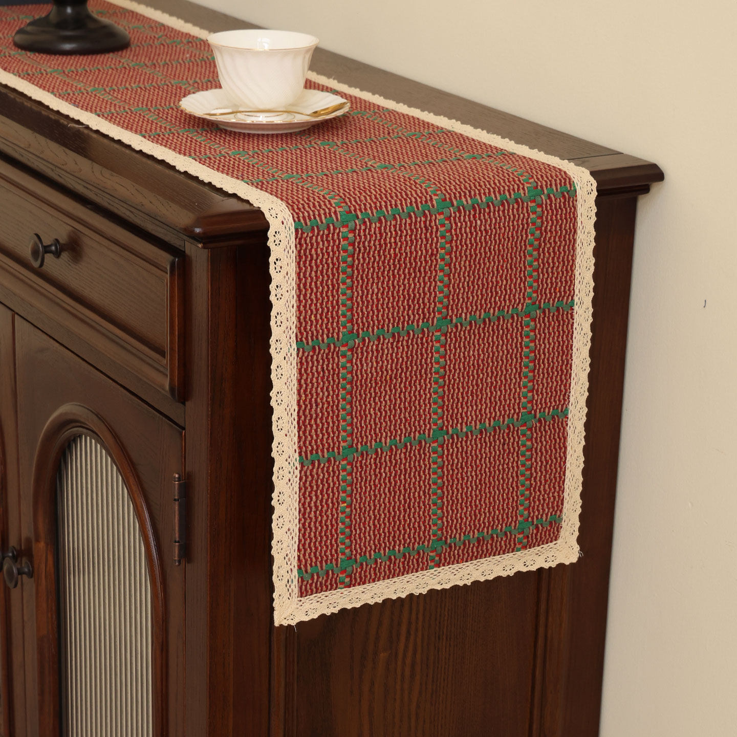 美式斗柜防尘盖布轻奢高级感现代简约高端长条电视柜桌旗2025新款,居家布艺,桌旗,淘宝优惠券,粉丝福利购,淘宝优惠卷