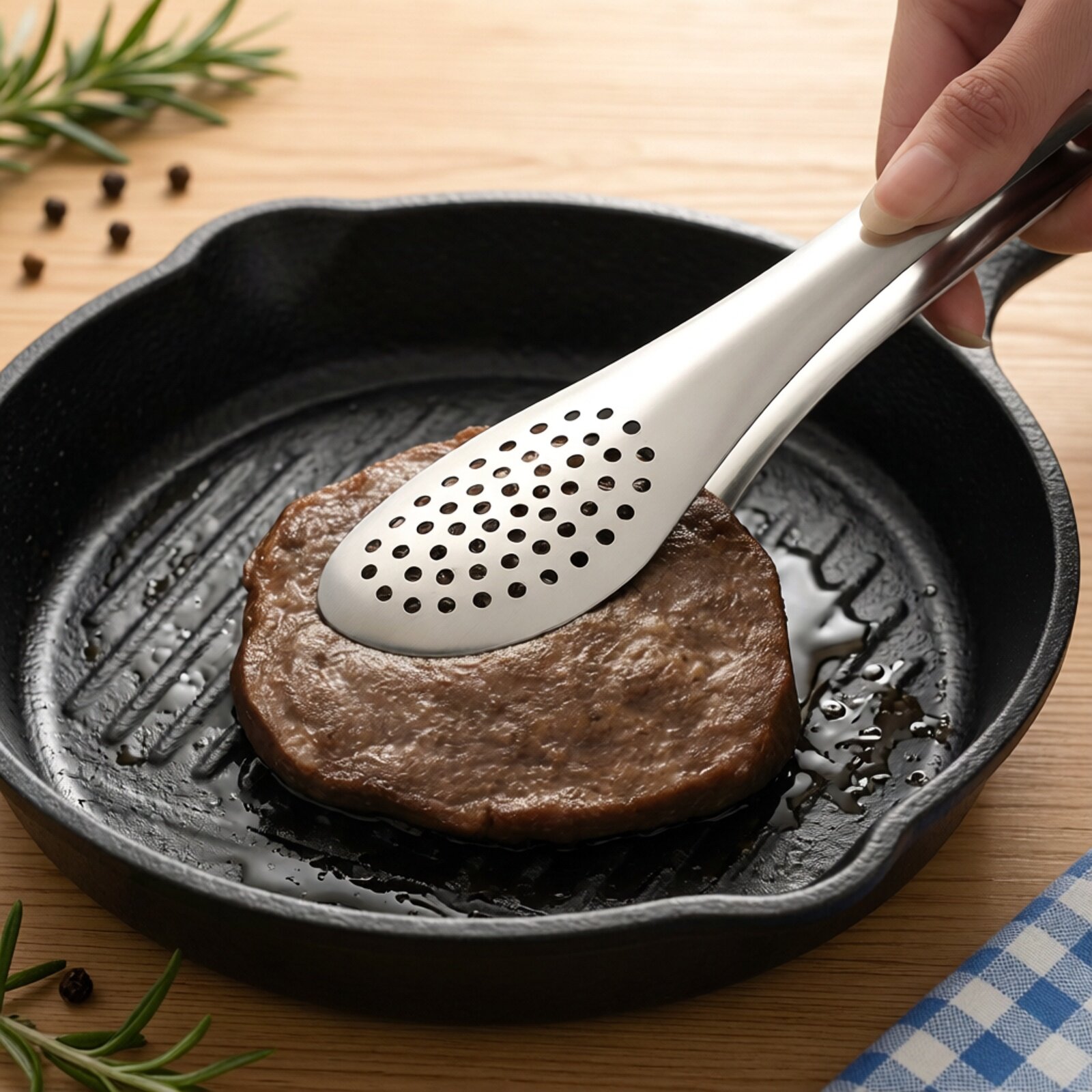 厨房食品夹304不锈钢 夹面包牛排烤肉麻辣烫食物幼儿园小点心夹子