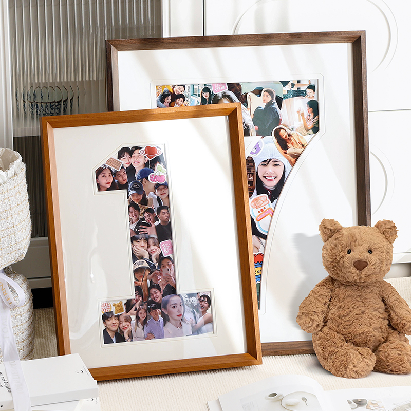 DIY数字宝宝情侣纪念相框