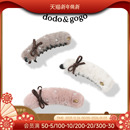 DODOGOGO毛绒蝴蝶结马尾香蕉夹竖夹女2025新款 秋冬甜美发饰发夹子