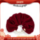DODOGOGO秋冬红色新年丝绒珍珠发圈法式 头绳女扎头发皮筋头花发绳