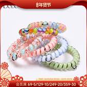 DODOGOGO高级感电话线发圈发绳女无痕2026新款 舒适弹力高端发饰