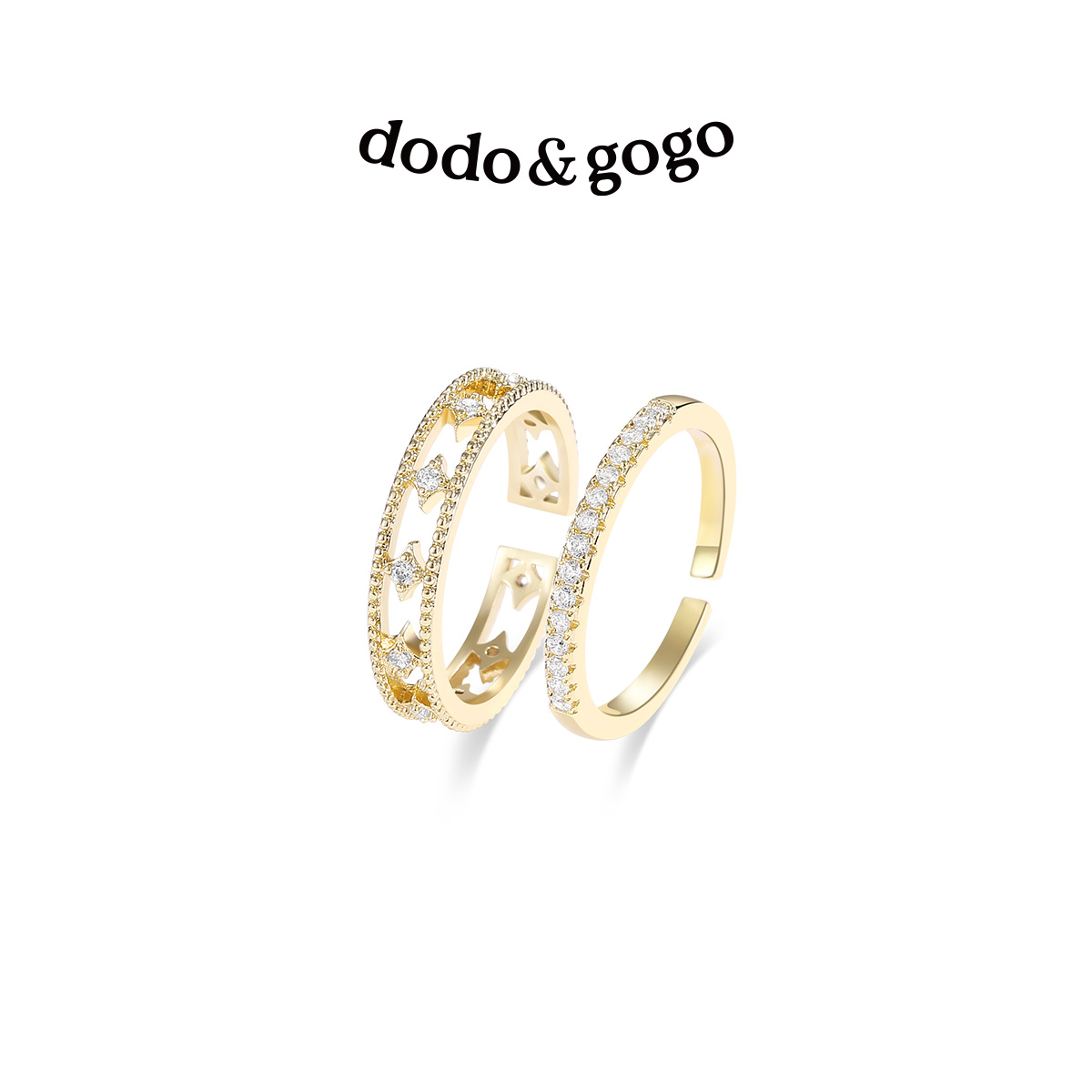 风叠戴气质戒指网红小众