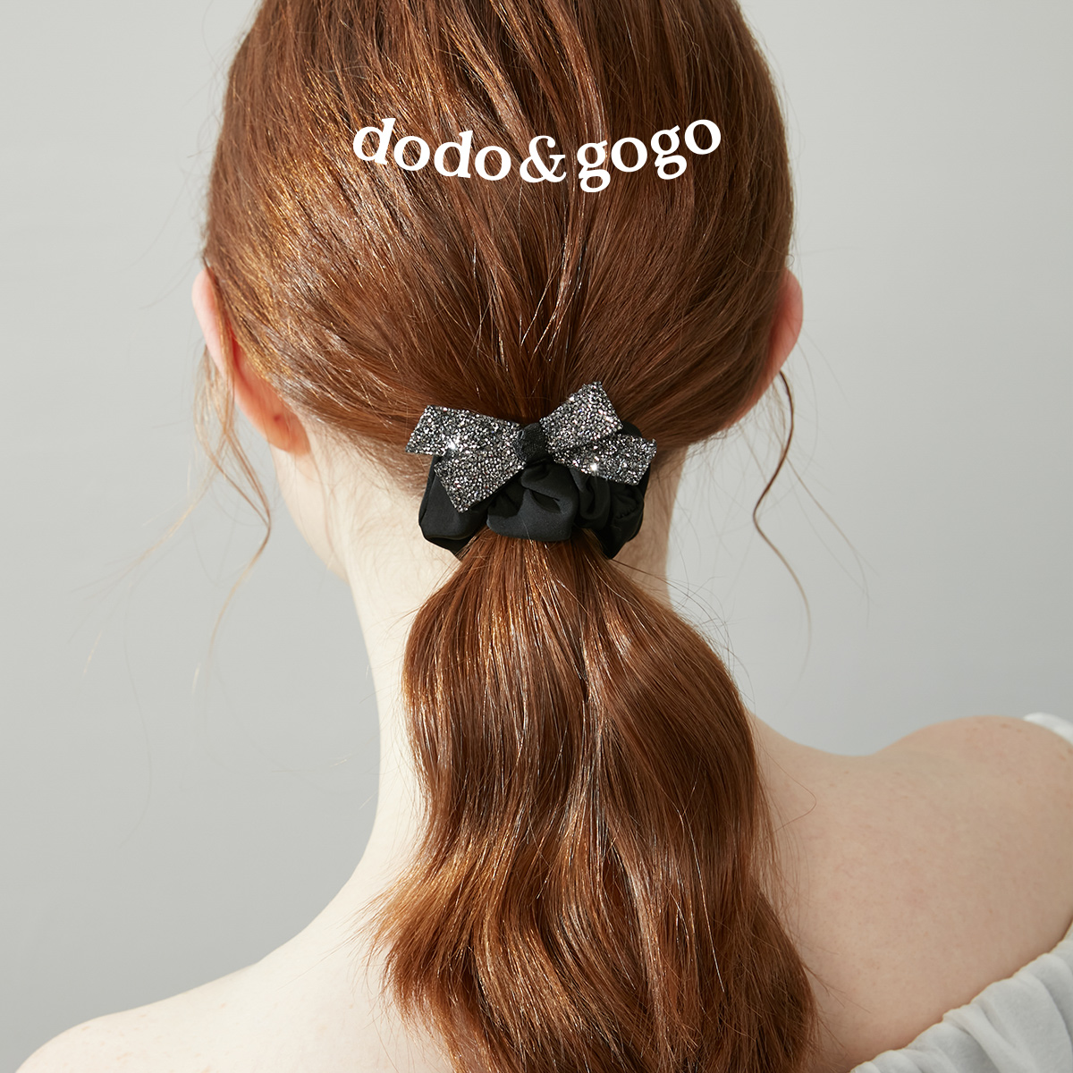 dodogogo碎钻蝴蝶结发圈