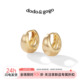 DODOGOGO素圈耳扣女款 圈圈耳钉耳圈 高级感金属轻奢耳环2026新款