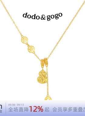 DODOGOGO金色葫芦项链轻奢小众