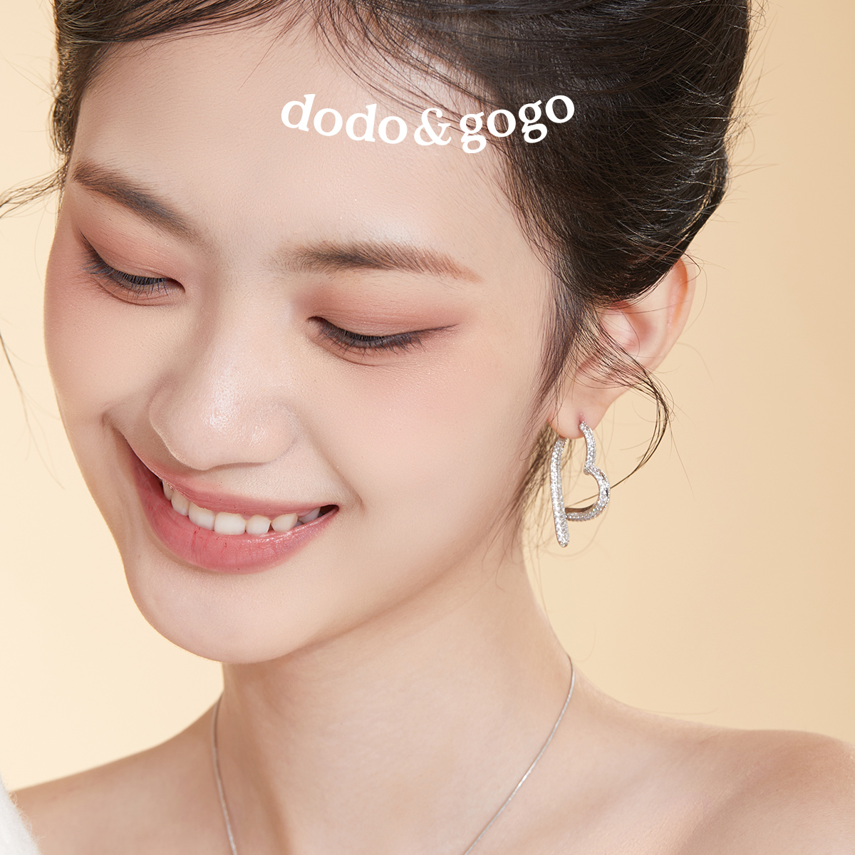 dodogogo两戴爱心锆石