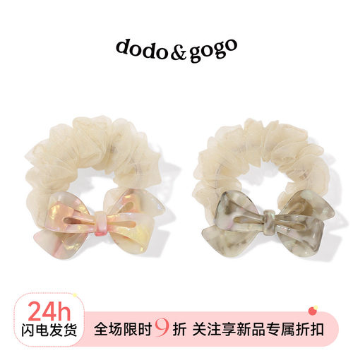 DODOGOGO春夏醋酸蝴蝶结发圈