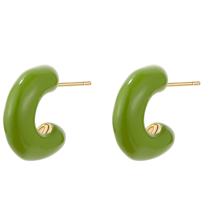 dodogogo异形滴油C型圈耳钉