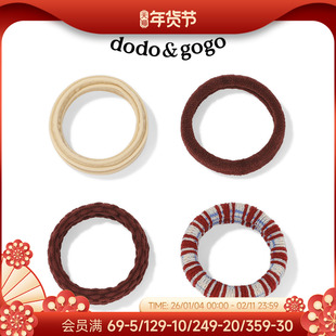 DODOGOGO秋冬高弹力加厚发圈女2025新款简约百搭发绳氛围感发饰