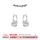 DODOGOGO缠绕耳扣2026新款 耳圈高级感百搭耳环圆圈耳饰 微镶时尚