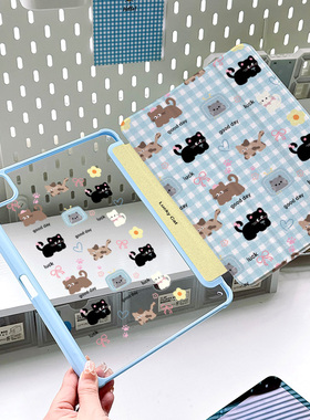 【2024新款x亚克力】iPad保护套air6适用苹果pro11平板matepad带笔槽防弯5猫咪air13全包可竖屏硬壳IQOOPAD