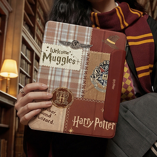 哈利波特ipadpro11保护壳带笔槽mini7红第十代oppopad5少女12.1磁吸双面夹可拆分air7亚克力2025复古3全包壳9