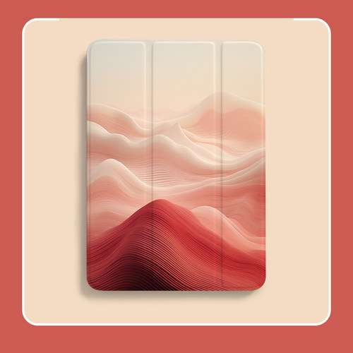 ipadpro11保护壳带笔槽红色山脉